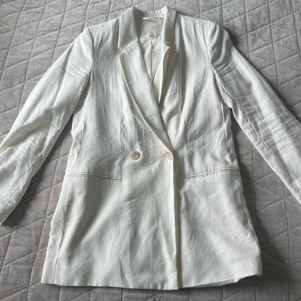 H&M Cream Blazer for Women